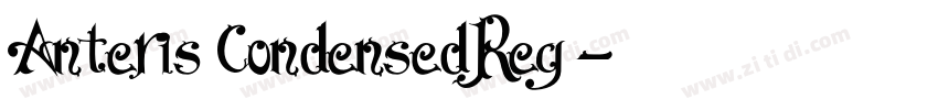 Anteris CondensedReg字体转换